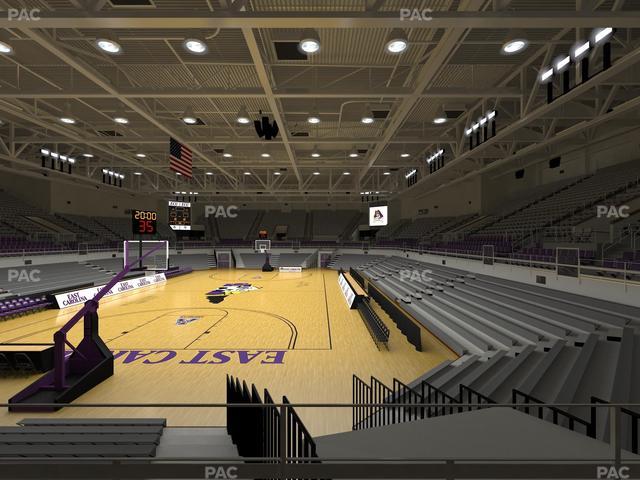 Williams Arena at Minges Coliseum - Section 210 Seat View Williams Arena at Minges Coliseum - Section 210 Seat View