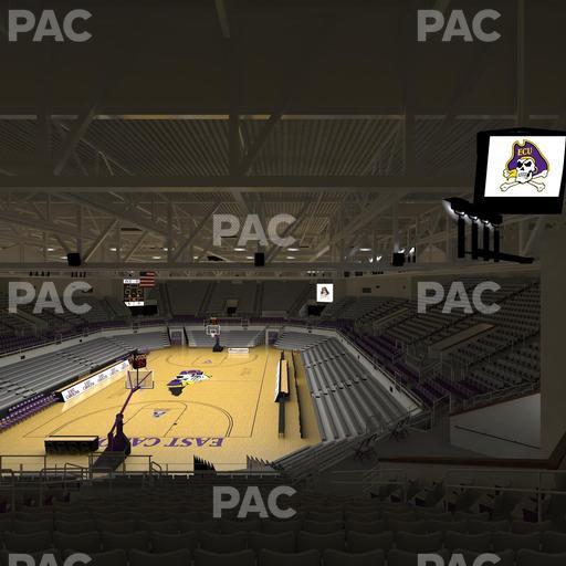 Williams Arena at Minges Coliseum - Section 210 Seat View