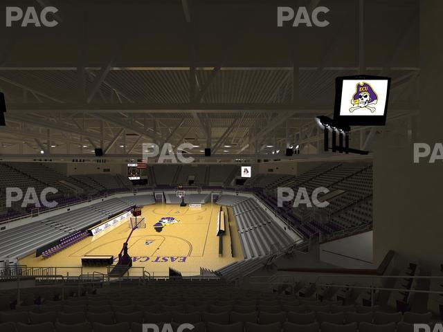 Williams Arena at Minges Coliseum - Section 210 Seat View