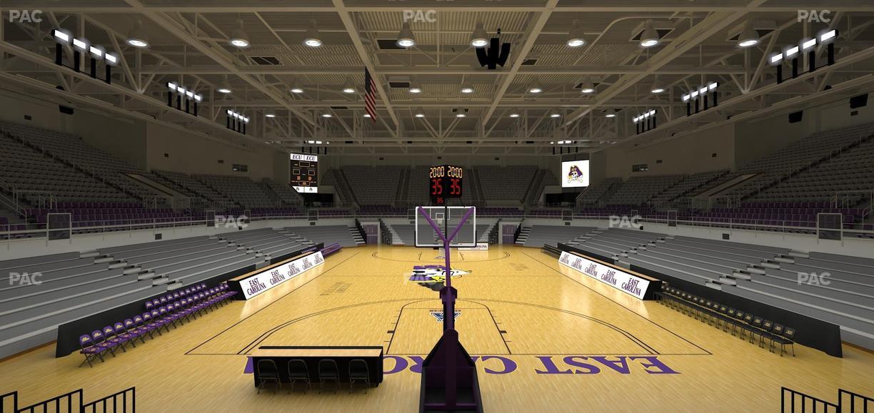 Williams Arena at Minges Coliseum - Section 211 Seat View