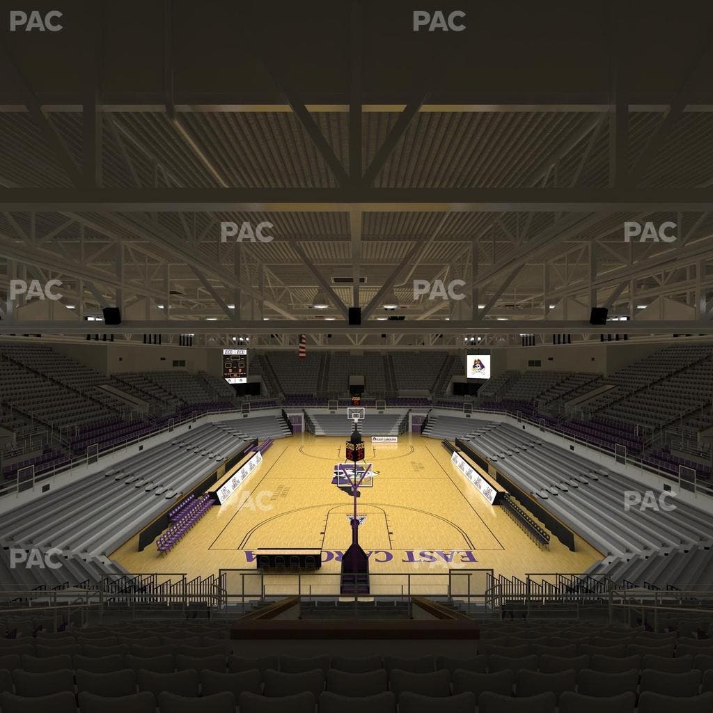 Williams Arena at Minges Coliseum - Section 211 Seat View