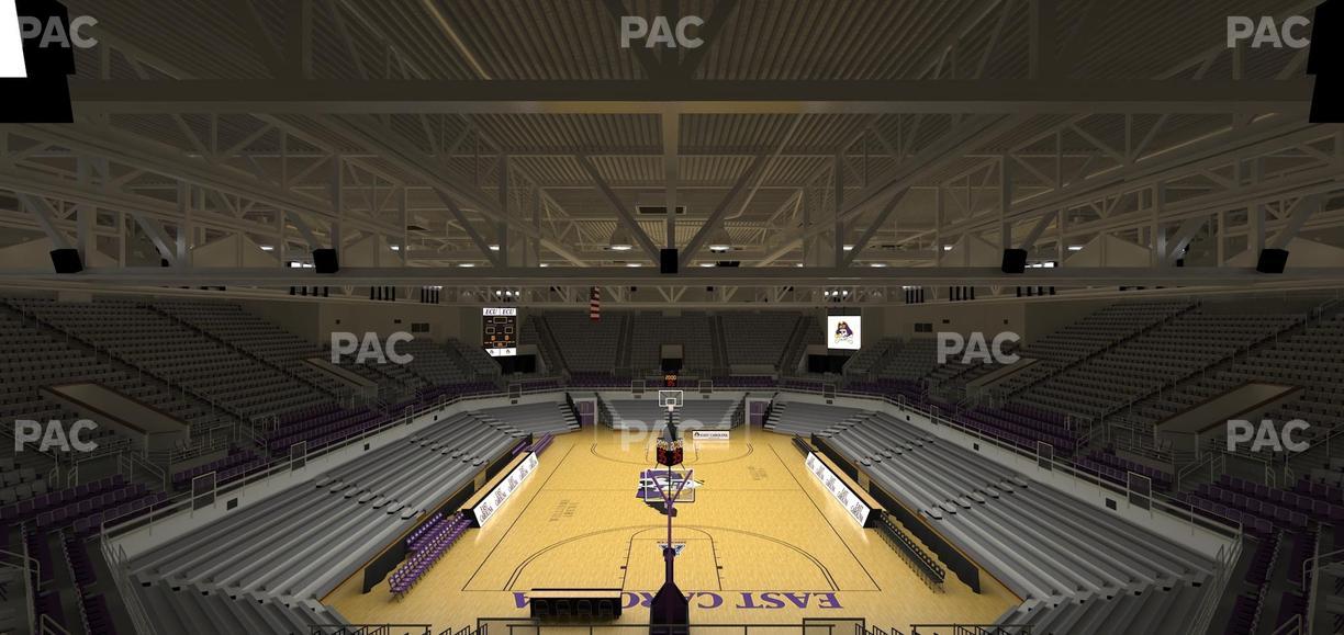 Williams Arena at Minges Coliseum - Section 211 Seat View