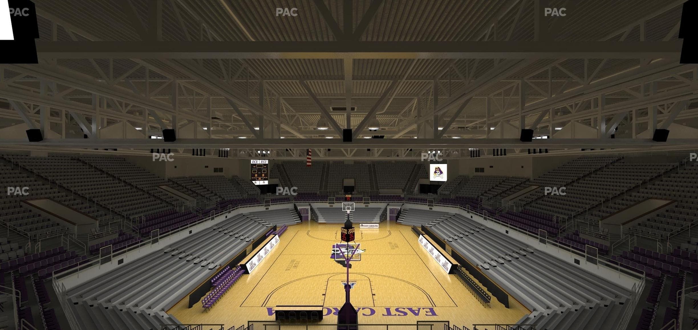 Williams Arena at Minges Coliseum - Section 211 Seat View