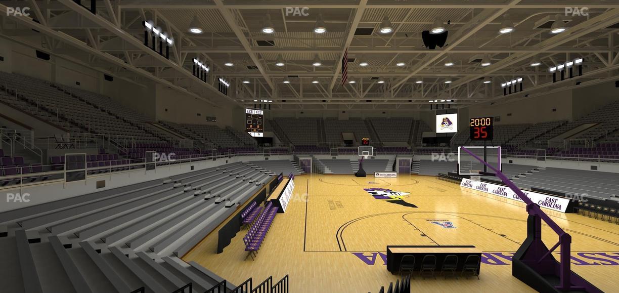 Williams Arena at Minges Coliseum - Section 212 Seat View