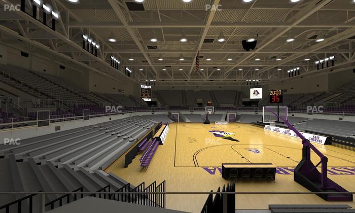 Williams Arena at Minges Coliseum - Section 212 Seat View