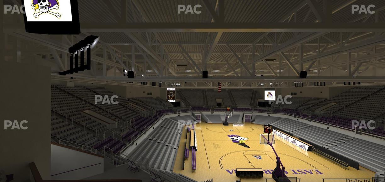 Williams Arena at Minges Coliseum - Section 212 Seat View