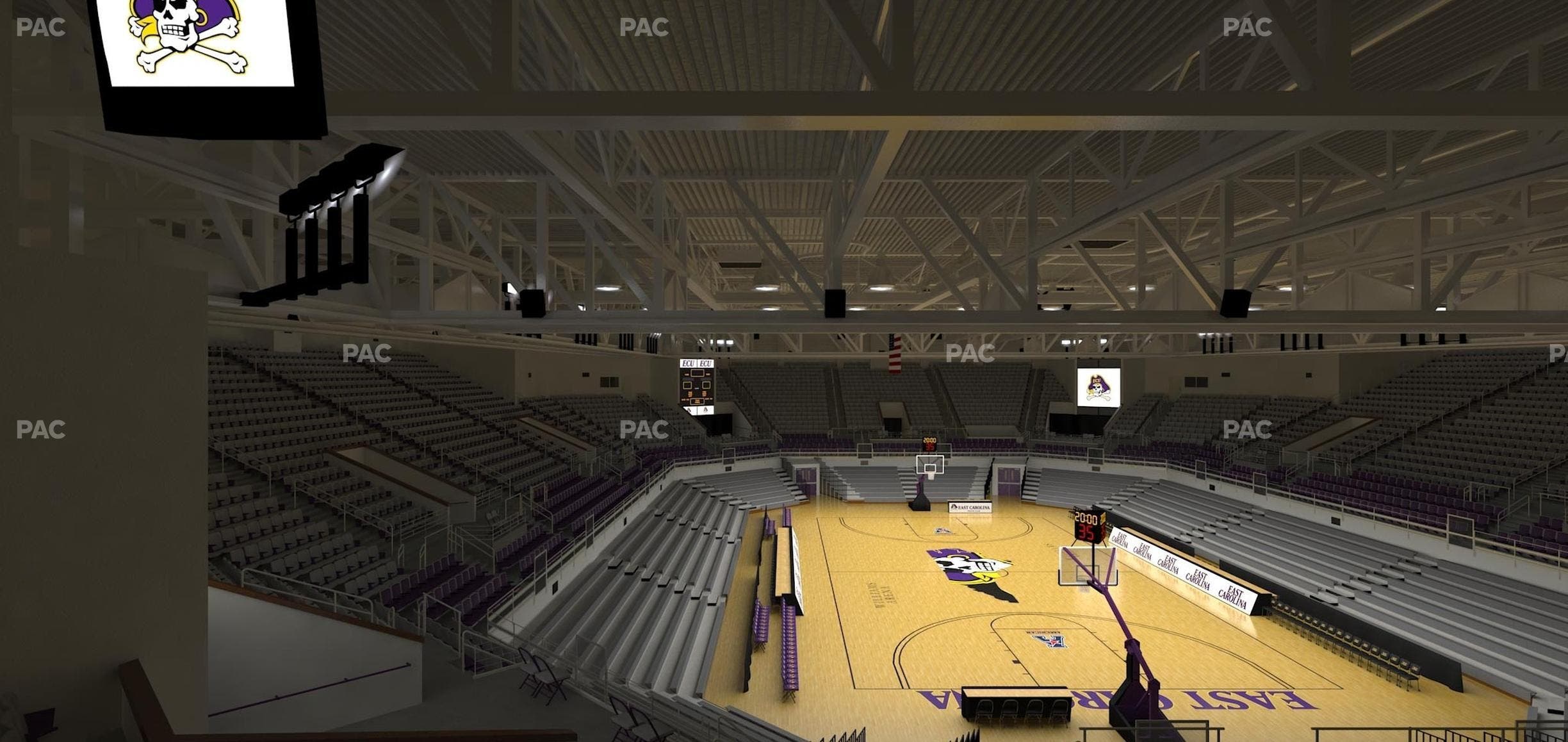 Williams Arena at Minges Coliseum - Section 212 Seat View
