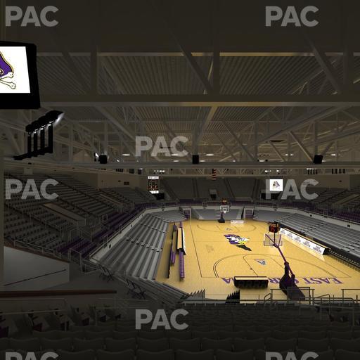 Williams Arena at Minges Coliseum - Section 212 Seat View
