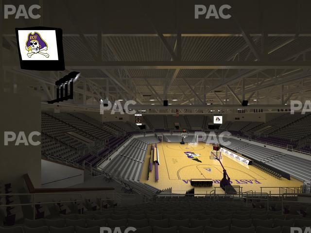 Williams Arena at Minges Coliseum - Section 212 Seat View
