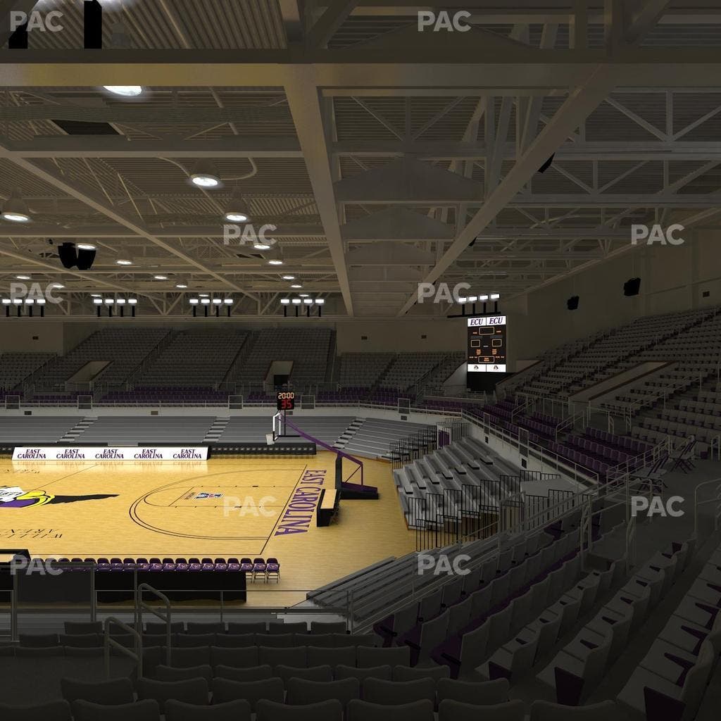 Williams Arena at Minges Coliseum - Section 213 Seat View