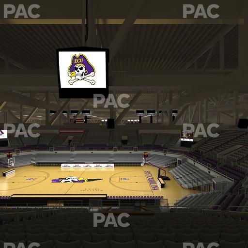 Williams Arena at Minges Coliseum - Section 214 Seat View