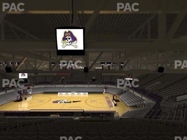 Williams Arena at Minges Coliseum - Section 214 Seat View