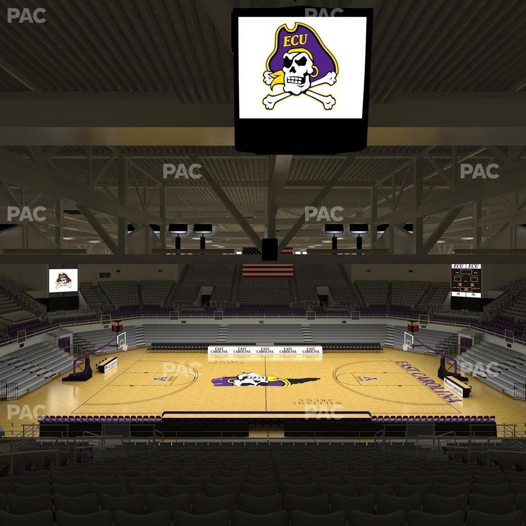 Williams Arena at Minges Coliseum - Section 215 Seat View
