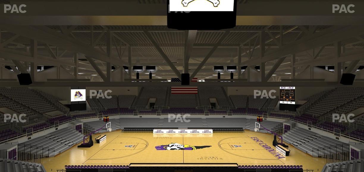 Williams Arena at Minges Coliseum - Section 215 Seat View