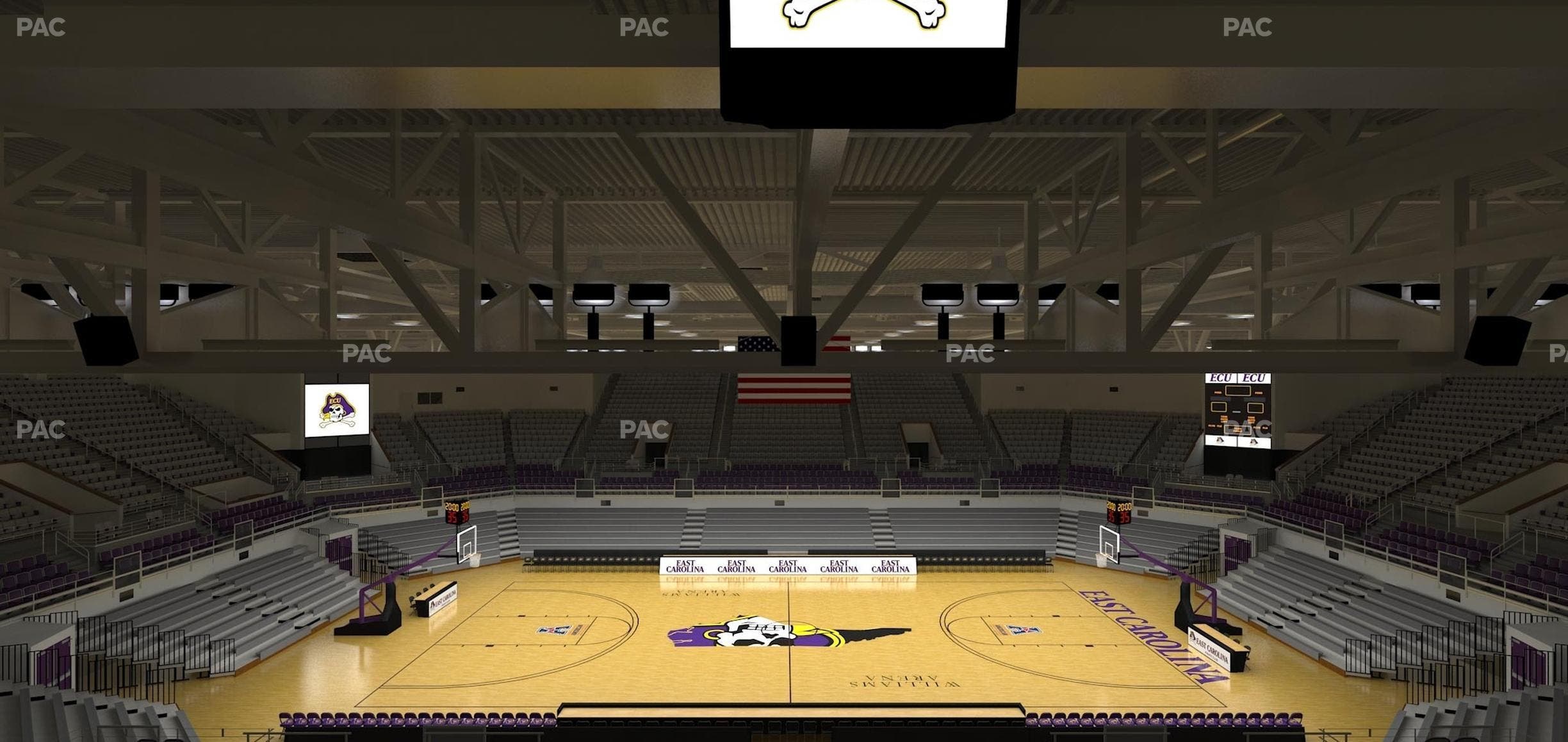Williams Arena at Minges Coliseum - Section 215 Seat View