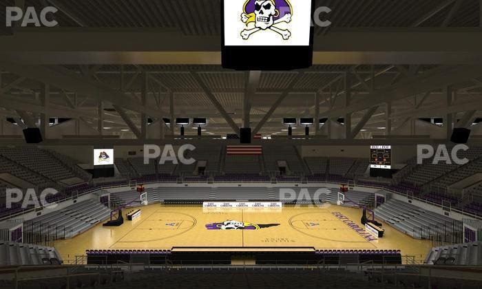 Williams Arena at Minges Coliseum - Section 215 Seat View