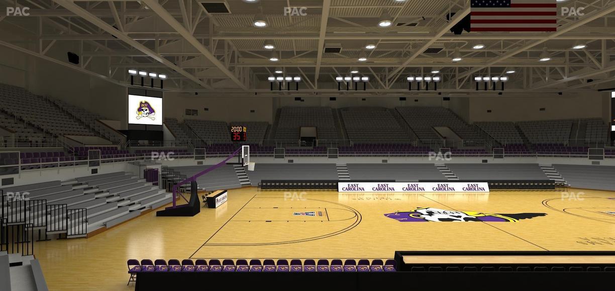 Williams Arena at Minges Coliseum - Section 216 Seat View