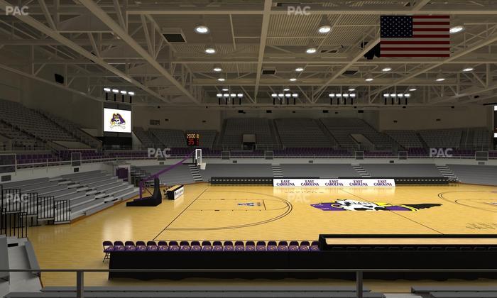 Williams Arena at Minges Coliseum - Section 216 Seat View