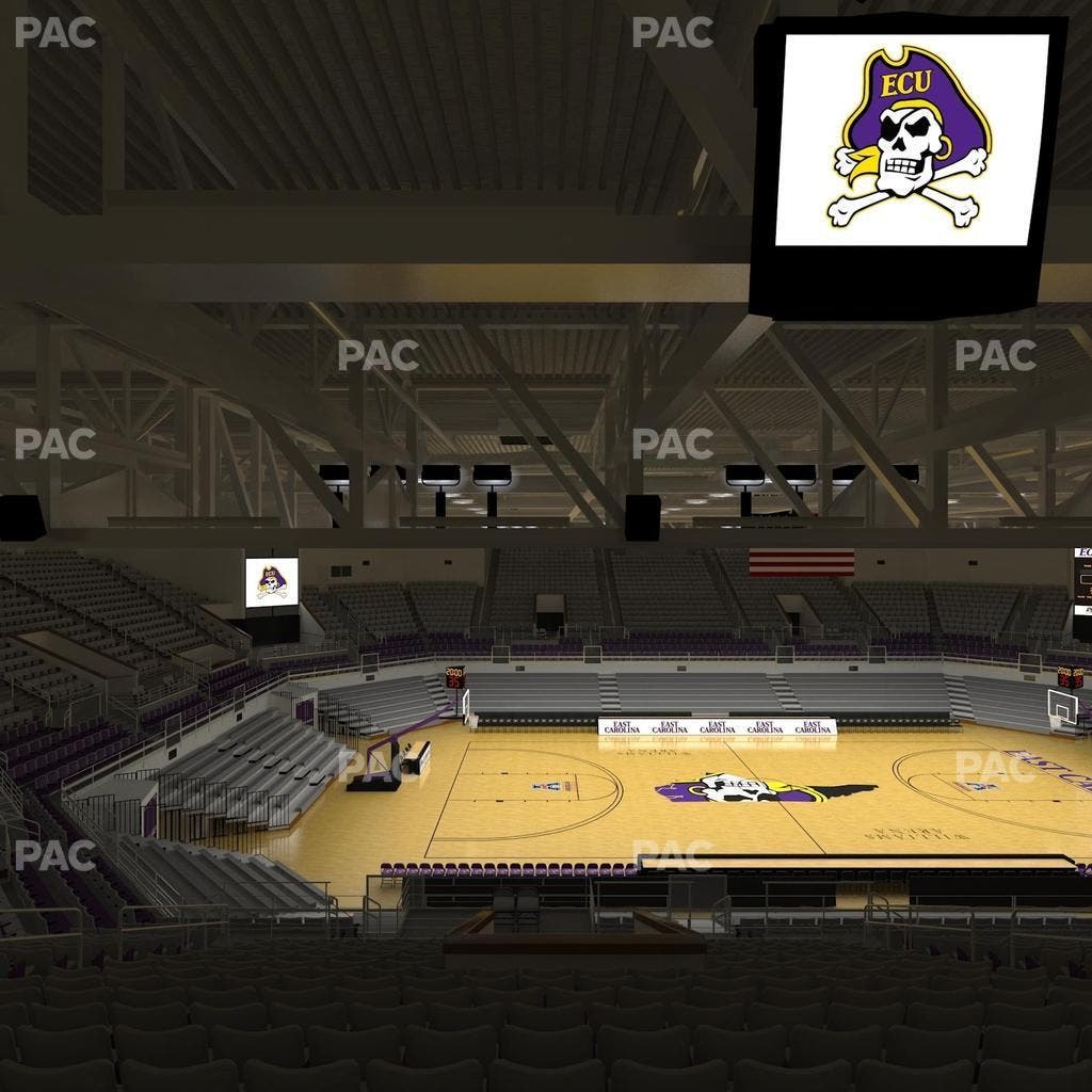 Williams Arena at Minges Coliseum - Section 216 Seat View