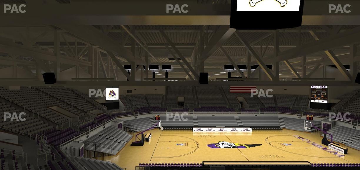 Williams Arena at Minges Coliseum - Section 216 Seat View