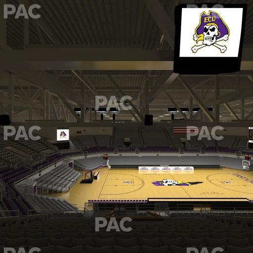 Williams Arena at Minges Coliseum - Section 216 Seat View