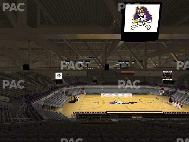 Williams Arena at Minges Coliseum - Section 216 Seat View