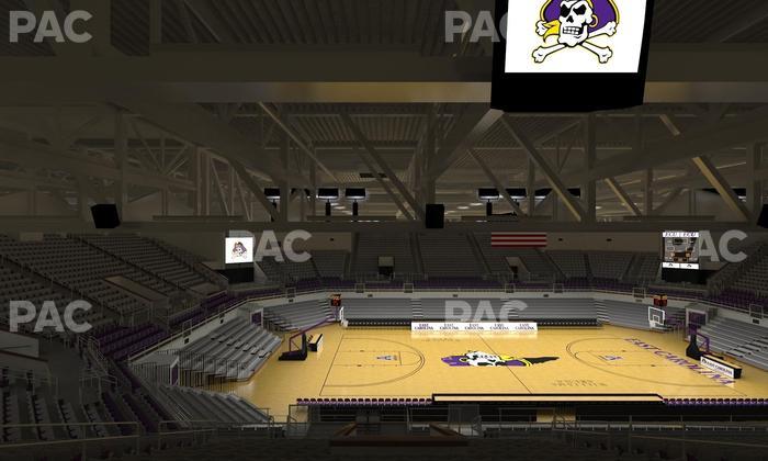 Williams Arena at Minges Coliseum - Section 216 Seat View