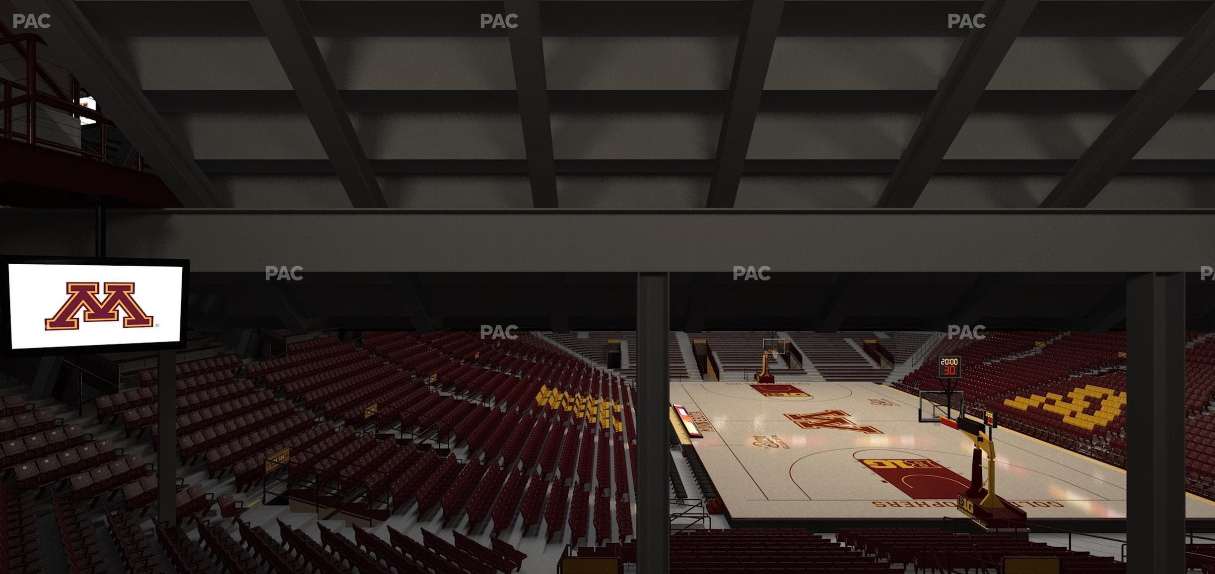 Williams Arena - Section 102 Seat View