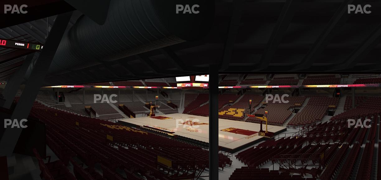 Williams Arena - Section 103 Seat View