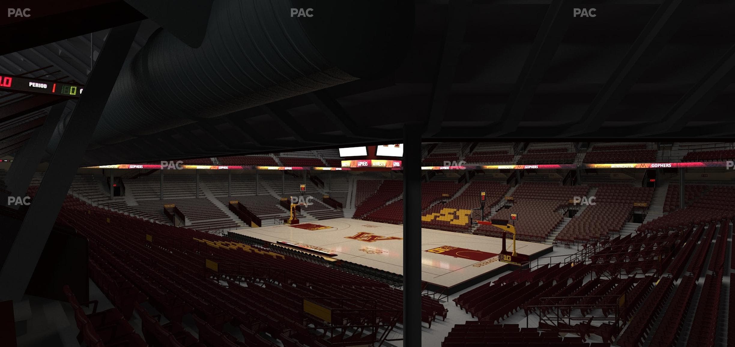 Williams Arena - Section 103 Seat View