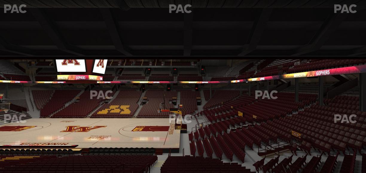 Williams Arena - Section 104 Seat View