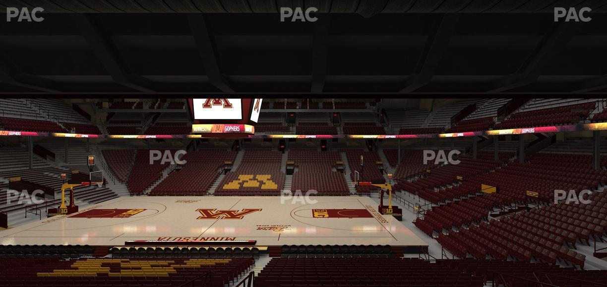 Williams Arena - Section 105 Seat View