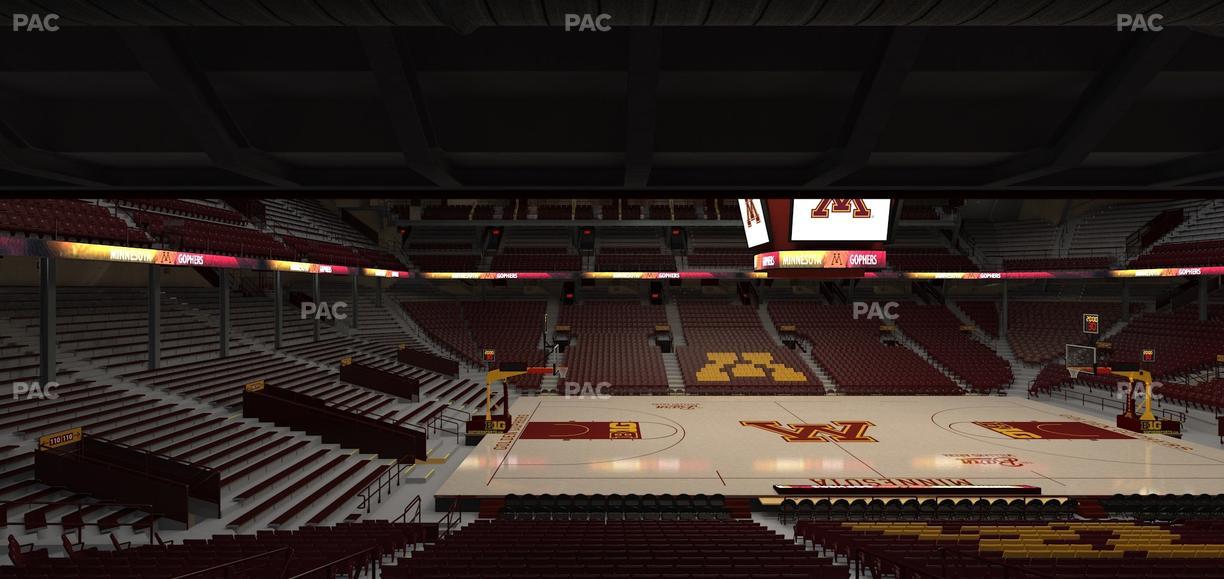 Williams Arena - Section 107 Seat View