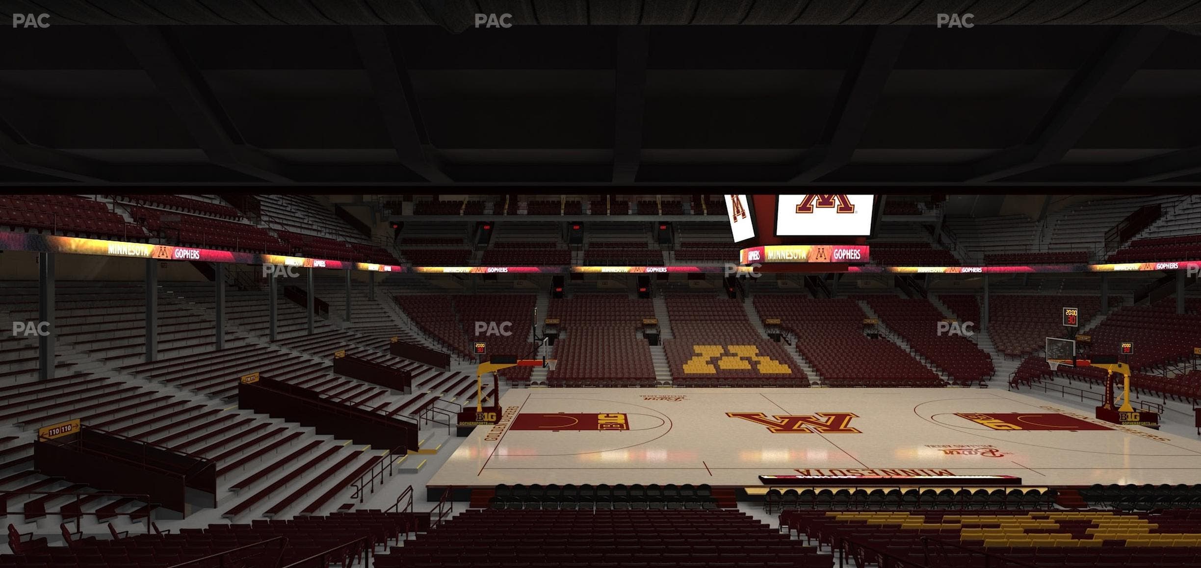 Williams Arena - Section 107 Seat View
