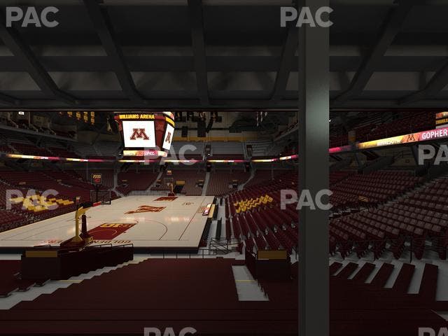 Williams Arena - Section 110 Seat View