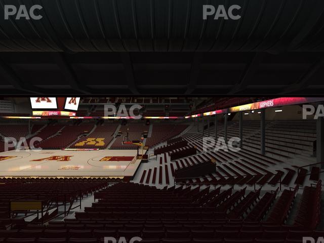 Williams Arena - Section 114 Seat View