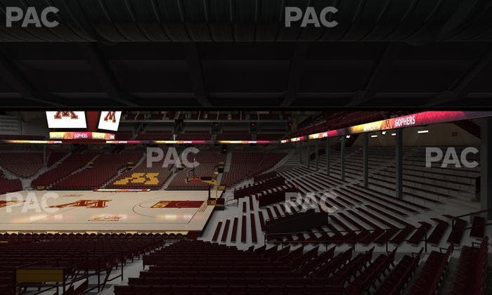 Williams Arena - Section 114 Seat View