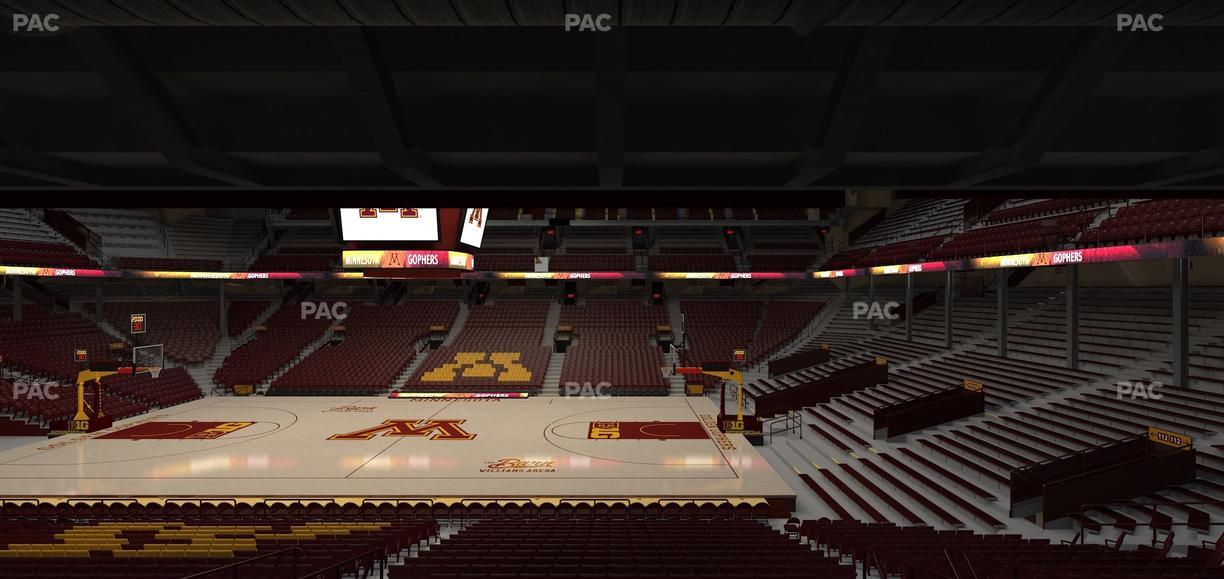 Williams Arena - Section 115 Seat View