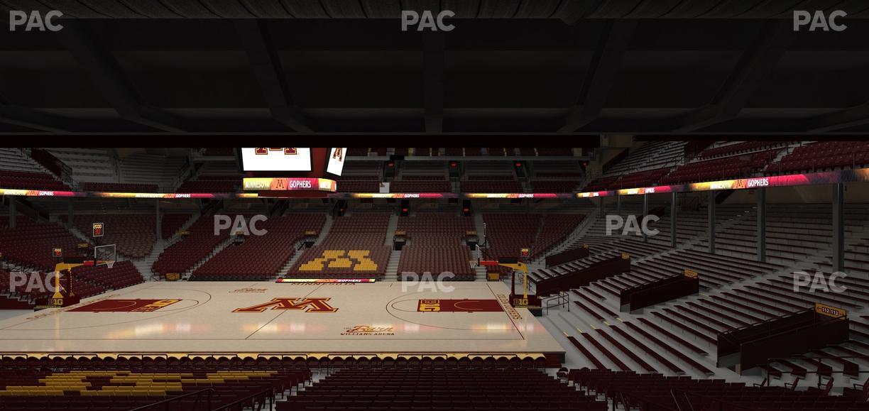 Williams Arena - Section 115 Seat View