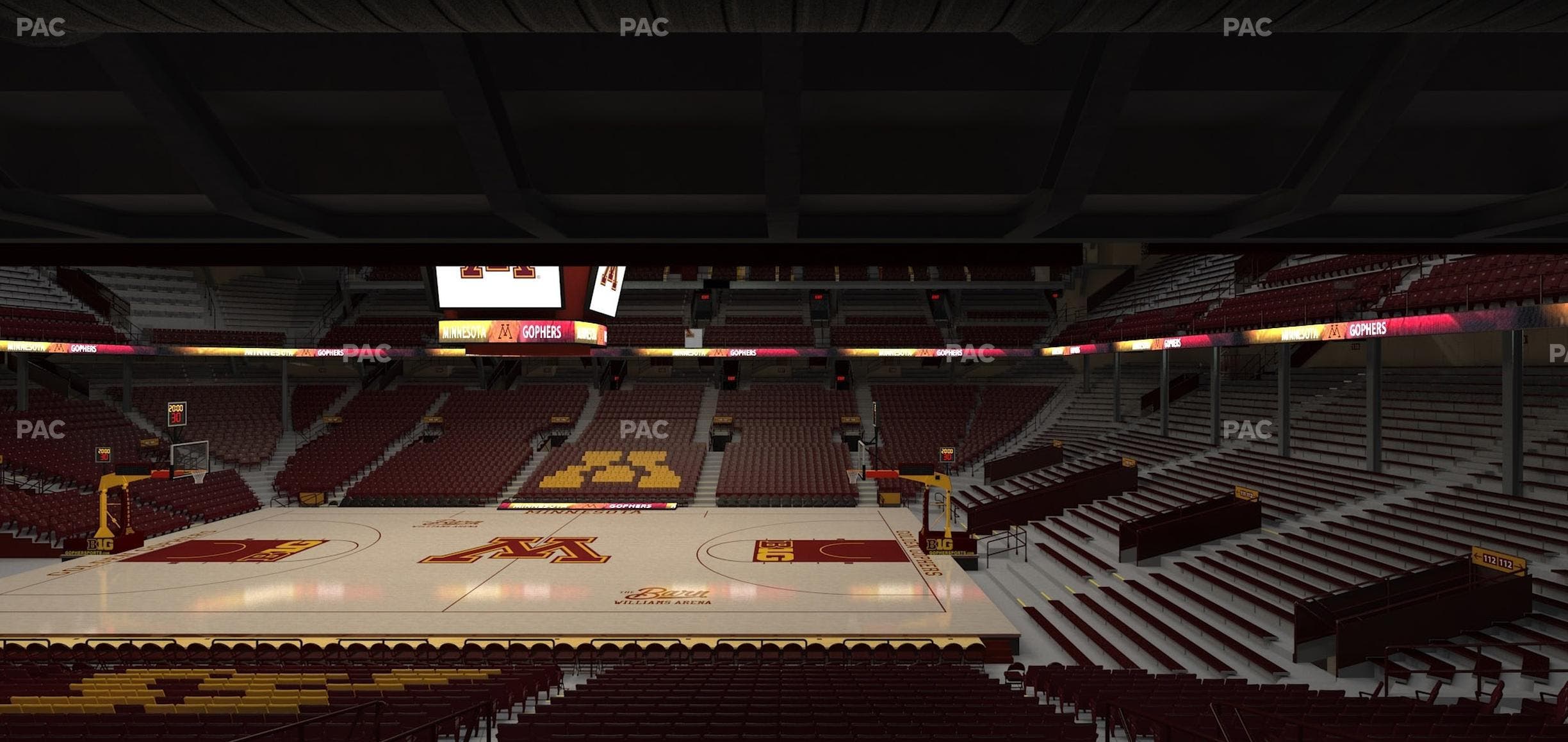 Williams Arena - Section 115 Seat View