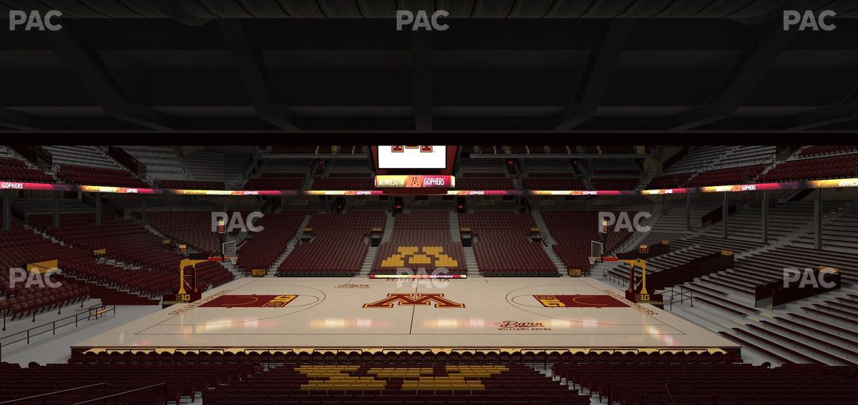 Williams Arena - Section 116 Seat View