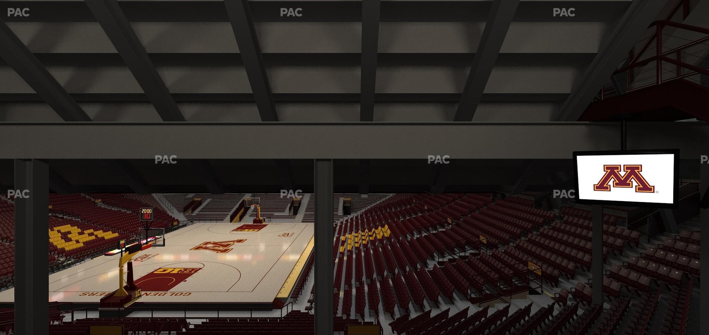 Williams Arena - Section 120 Seat View