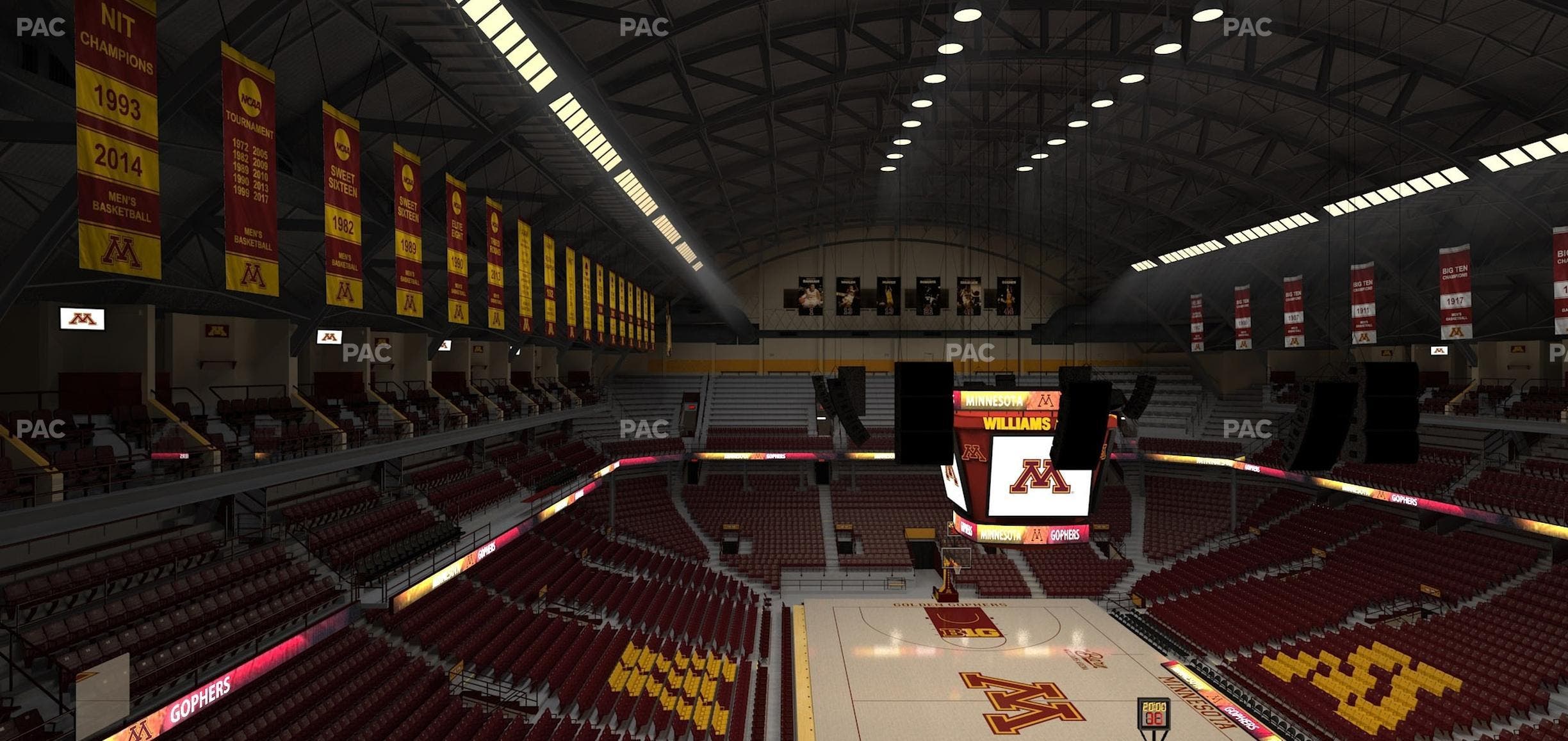 Williams Arena - Section 214 Seat View