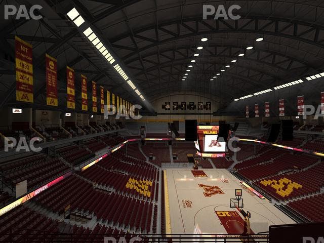 Williams Arena - Section 214 Seat View