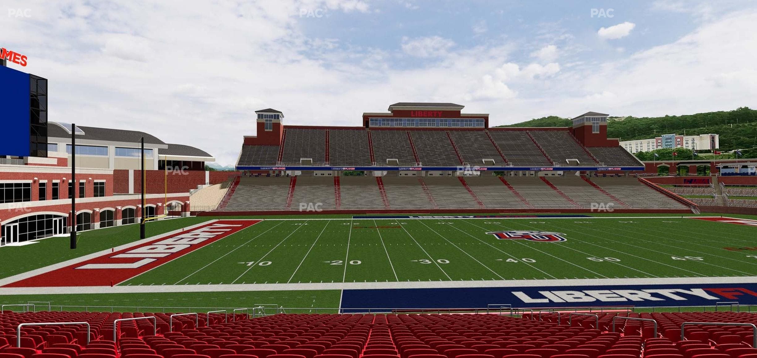 Williams Stadium - Section 107 Seat View