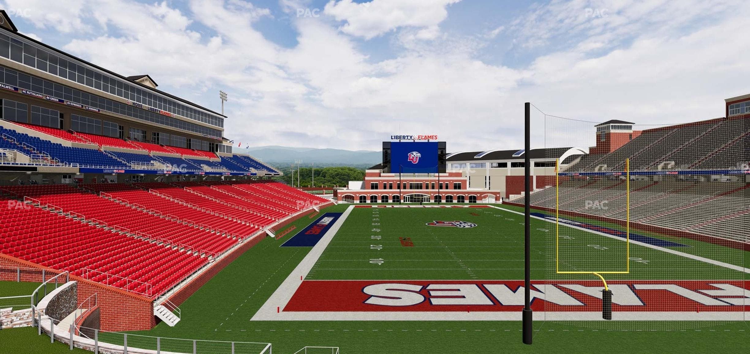 Williams Stadium - Section Cabana 13 Seat View