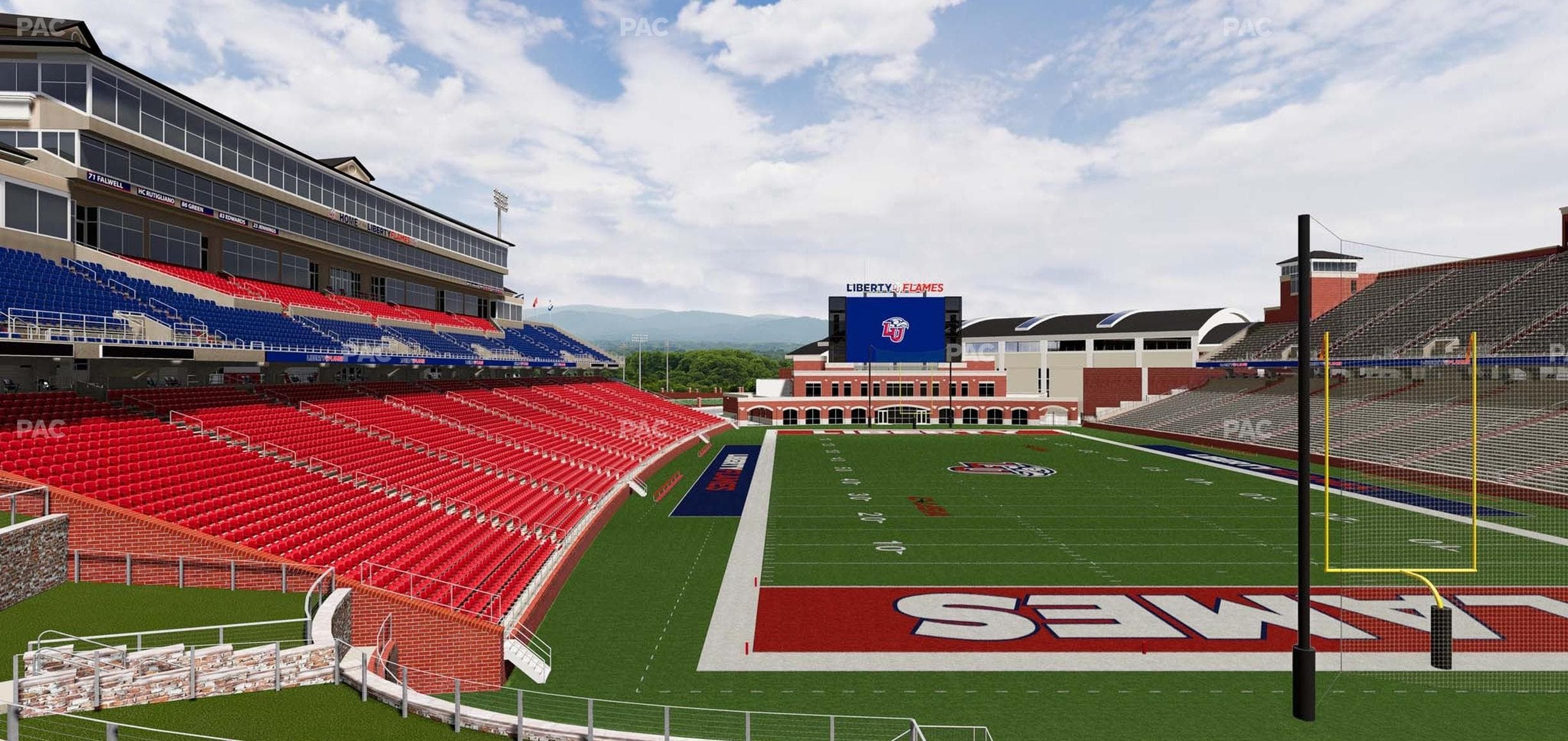 Williams Stadium - Section Cabana 14 Seat View