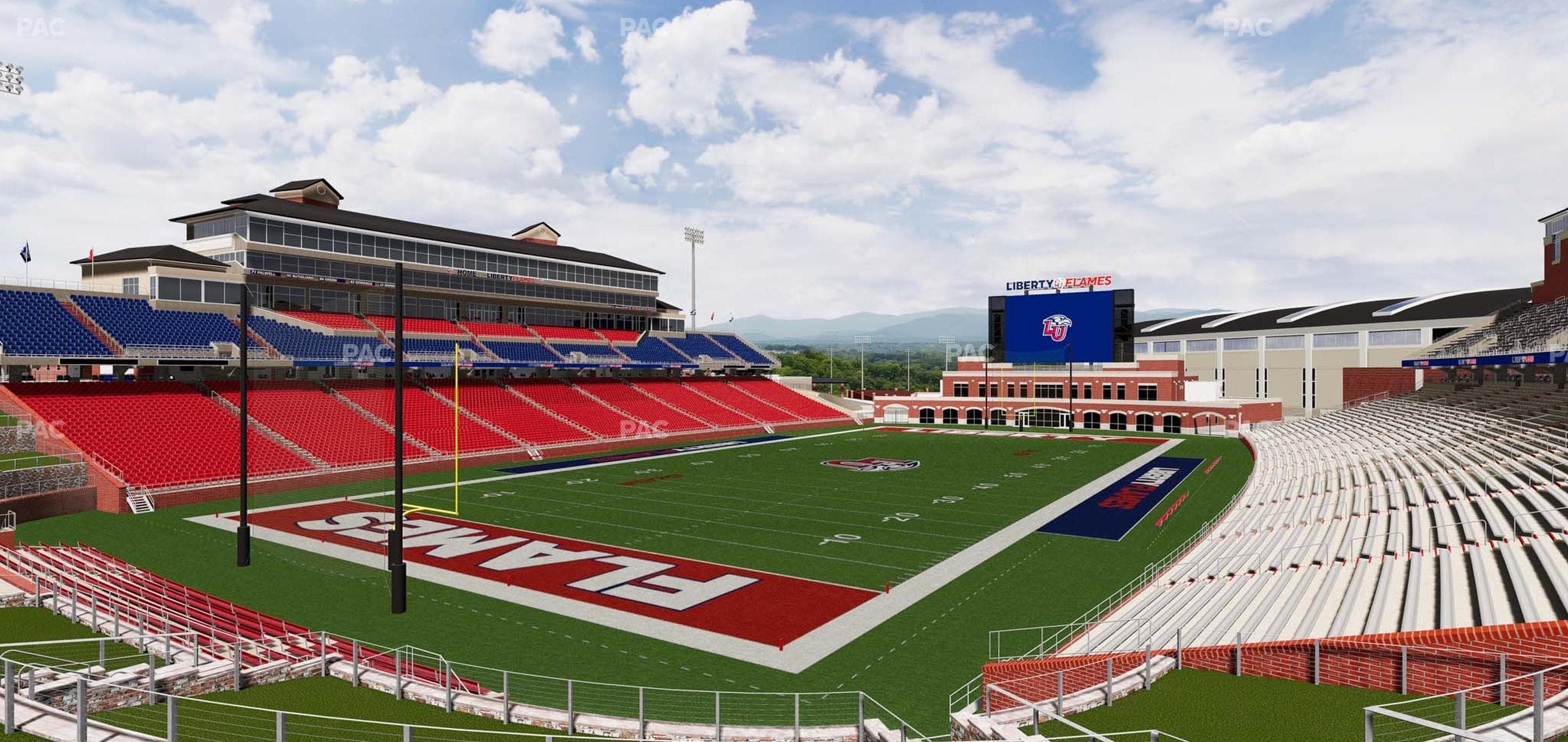 Williams Stadium - Section Cabana 2 Seat View