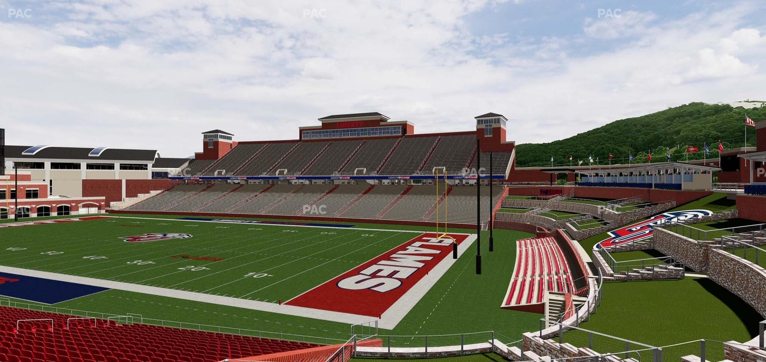 Williams Stadium - Section Cabana 23 Seat View