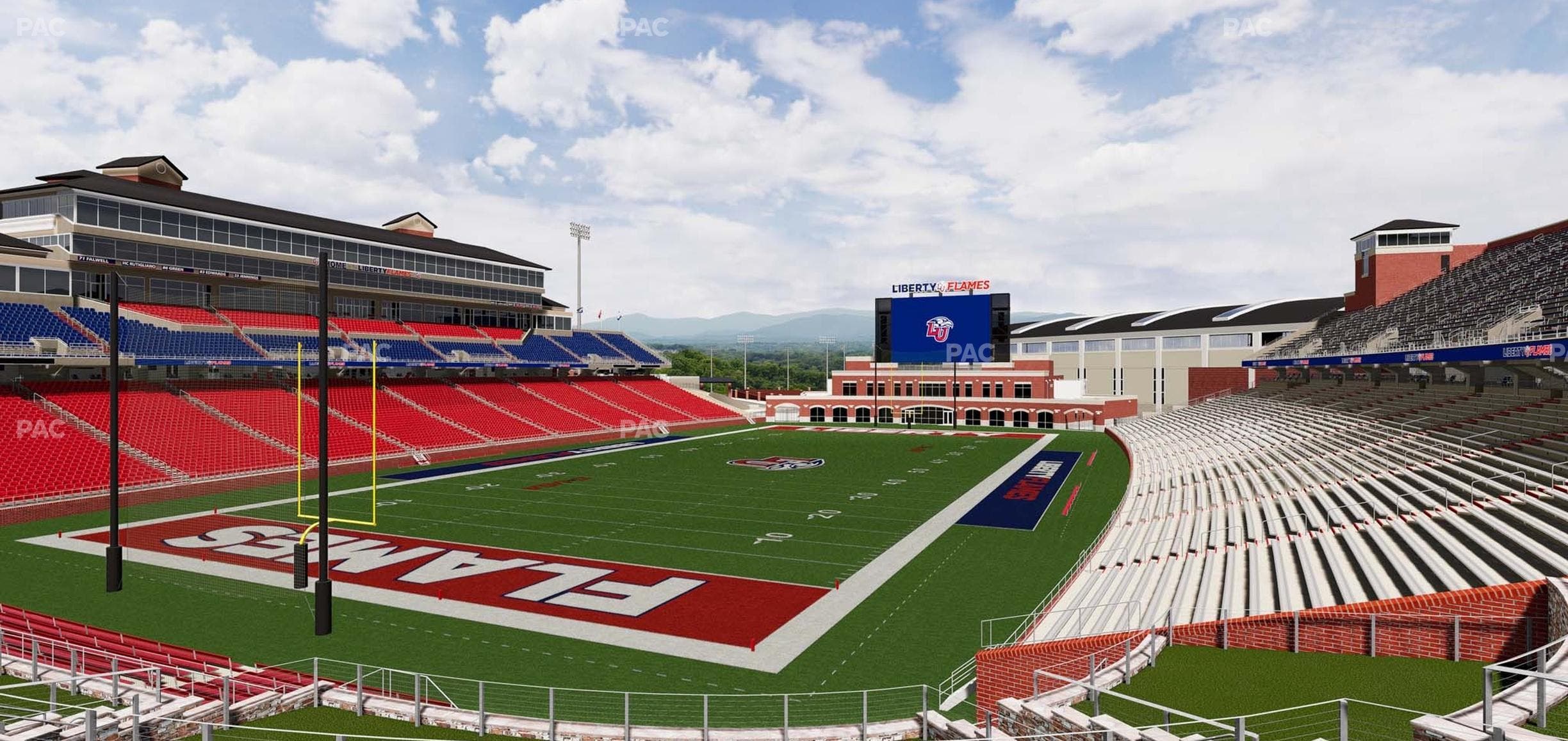 Williams Stadium - Section Cabana 3 Seat View